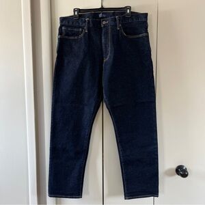 36 x 30 29 GAP Men’s Straight Taper Fit Jeans Rinsed Dark Wash Denim
